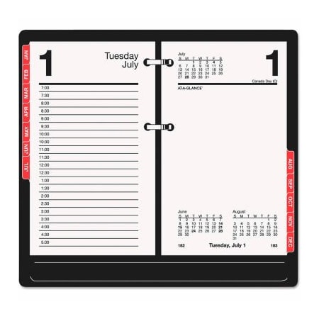 At-A-Glance AT-A-GLANCE Desk Calendar Refill with Tabs, 6 x 3.5, White, 2022 E717T-50